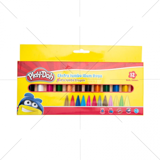 Extra Jumbo ( Mum ) Wax Crayon 12 Renk